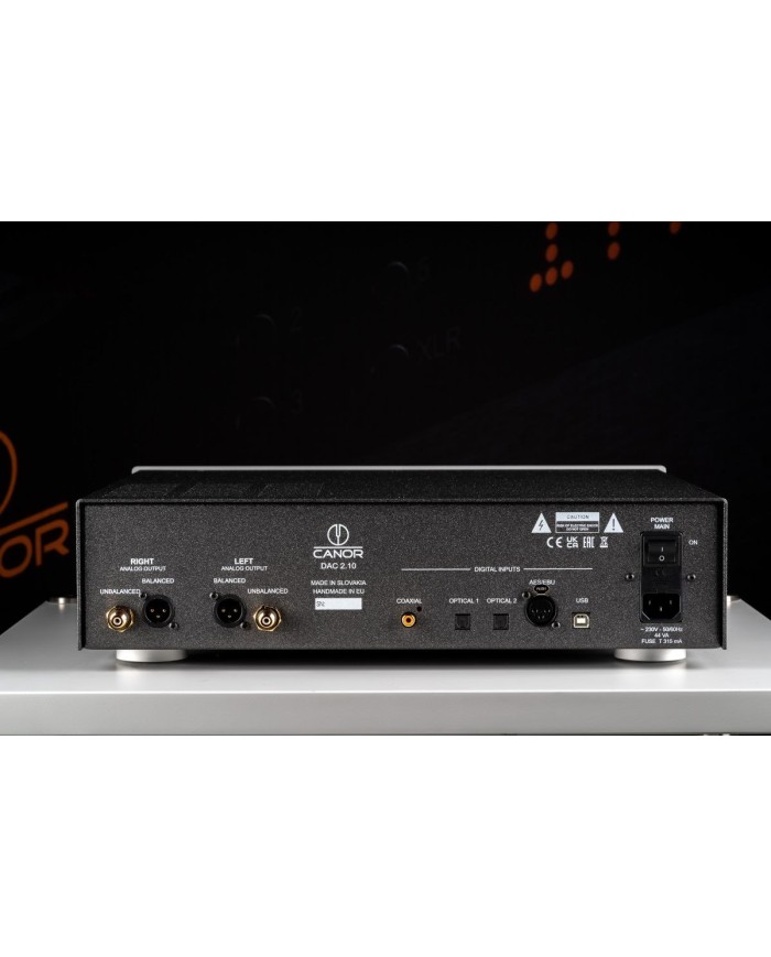 Convertitore Digitale-Analogico a valvole  Canor DAC 2.10  Nero