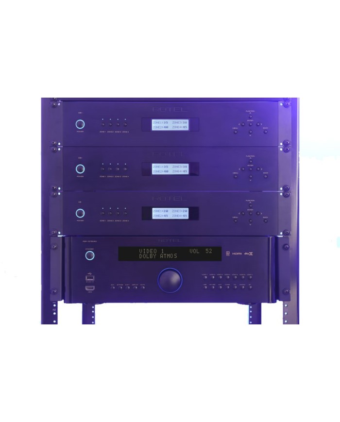 Finale di potenza multicanale in classe AB  Potenza 100W  Rotel C8+