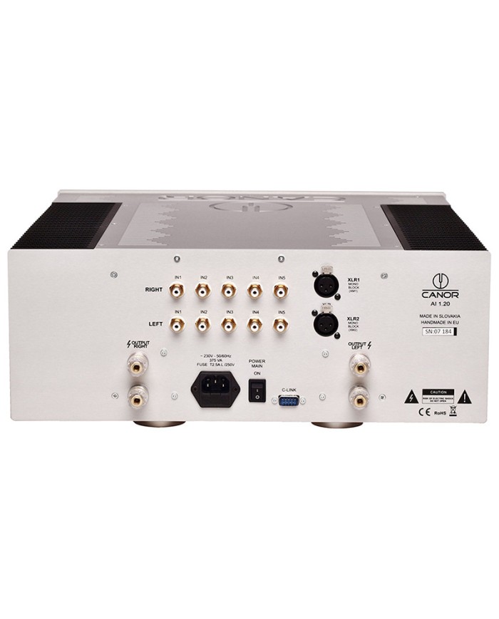 Amplificatore integrato stereo in classe A  Canor AI 1.20  Silver