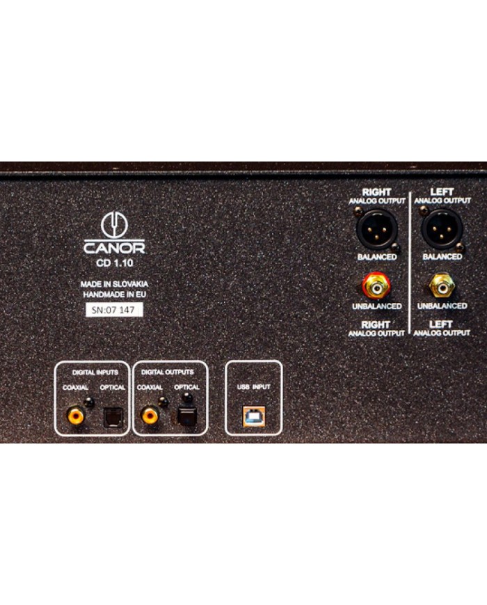 Lettore CD-DAC con convertitore D-A a valvole  Canor CD 1.10  Nero