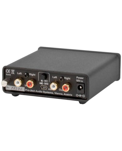 PRO-JECT PHONO BOX USB NERO STADIO FONO MM-MC CON USCITA USB SIGILLATO GARANZIA UFFICIALE ITALIA