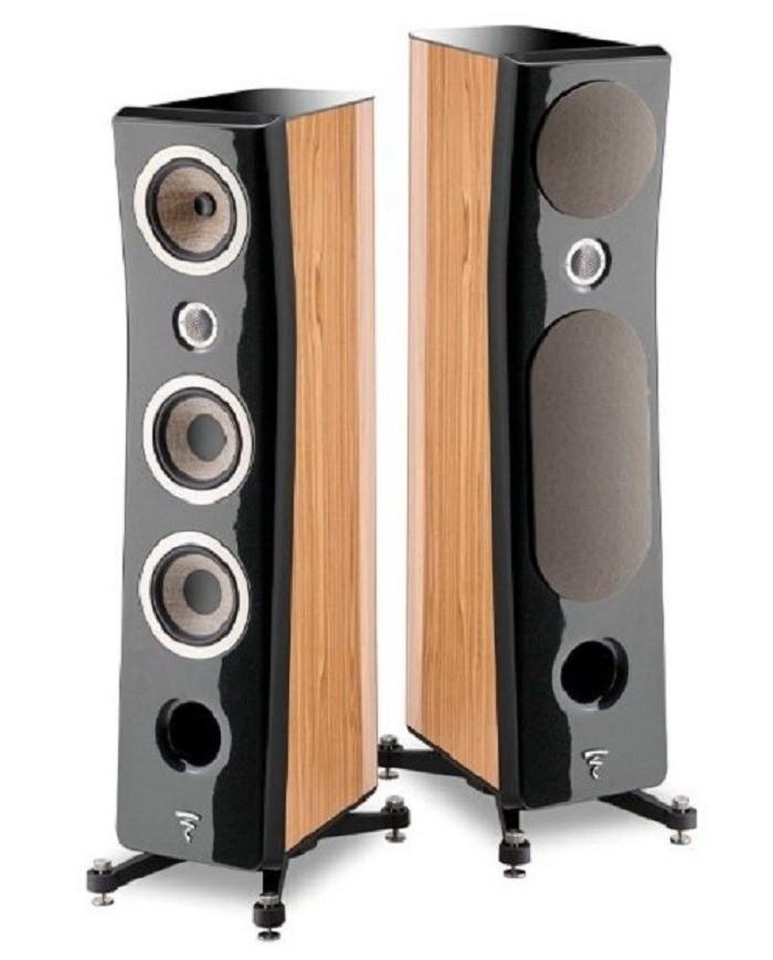 Diffusori pavimento  3 vie bass reflex  Focal KANTA N.2  Noce e Nero