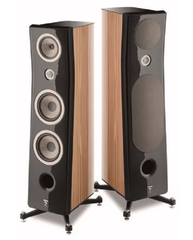 Diffusori pavimento  3 vie bass reflex  Focal KANTA N.3  Noce e Nero