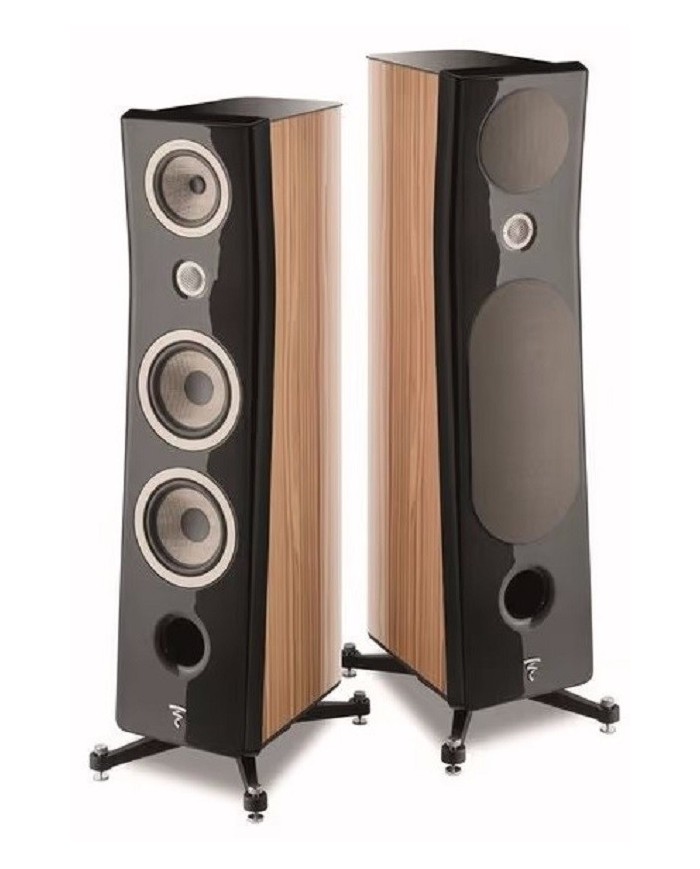 Diffusori pavimento  3 vie bass reflex  Focal KANTA N.3  Noce e Nero