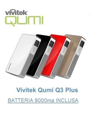VIVITEK Q3 PLUS Videoproiettore tascabile led dlp wxga sistema op. android sigillato garanzia italia