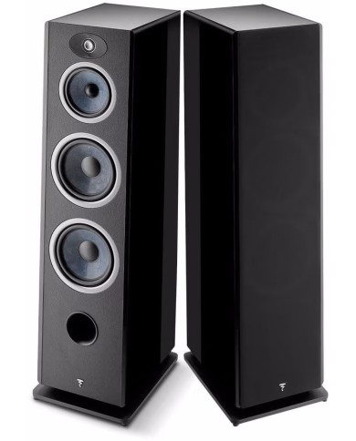 Coppia diffusori da pavimento a 3 vie  Focal Vestia n.4  Nero Lucido