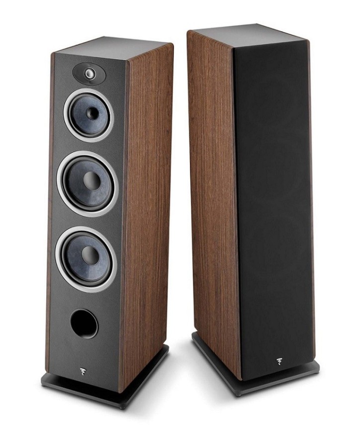 Coppia diffusori da pavimento a 3 vie  Focal Vestia n.4  Legno Scuro