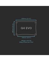 Ripiano in bamboo antirisonante  Quadraspire Q4EVO Bamboo Scuro