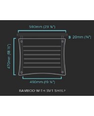 Staffa a parete  Quadraspire SVT WALL BRACKETS  Bamboo Nero