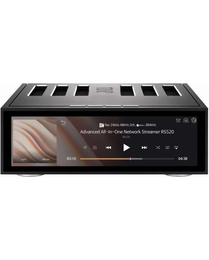 Streamer  Lettore rete  Amplificatore  DAC all-in-one  Rose RS520  Nero