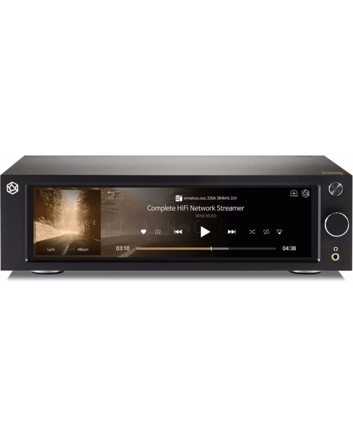 Network Streamer  Lettore di rete con DAC Sabre  Rose RS250A  Nero