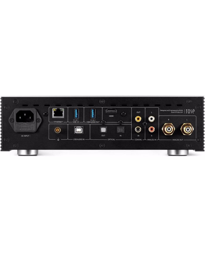 Network Streamer  Lettore di rete con DAC Sabre  Rose RS250A  Nero