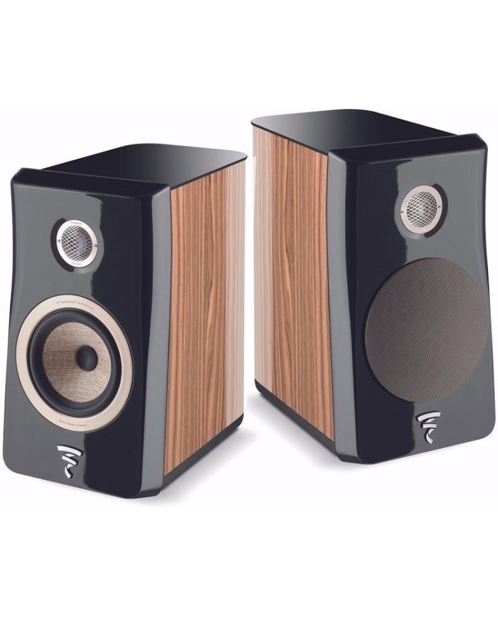 Diffusori bookshelf 2 vie bass reflex  Focal KANTA N.1  Noce e Nero