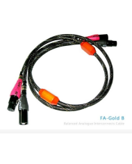 XINDAK FA-GOLD Cavo XLR da 1 mt Misto Rame Argento e Zinco