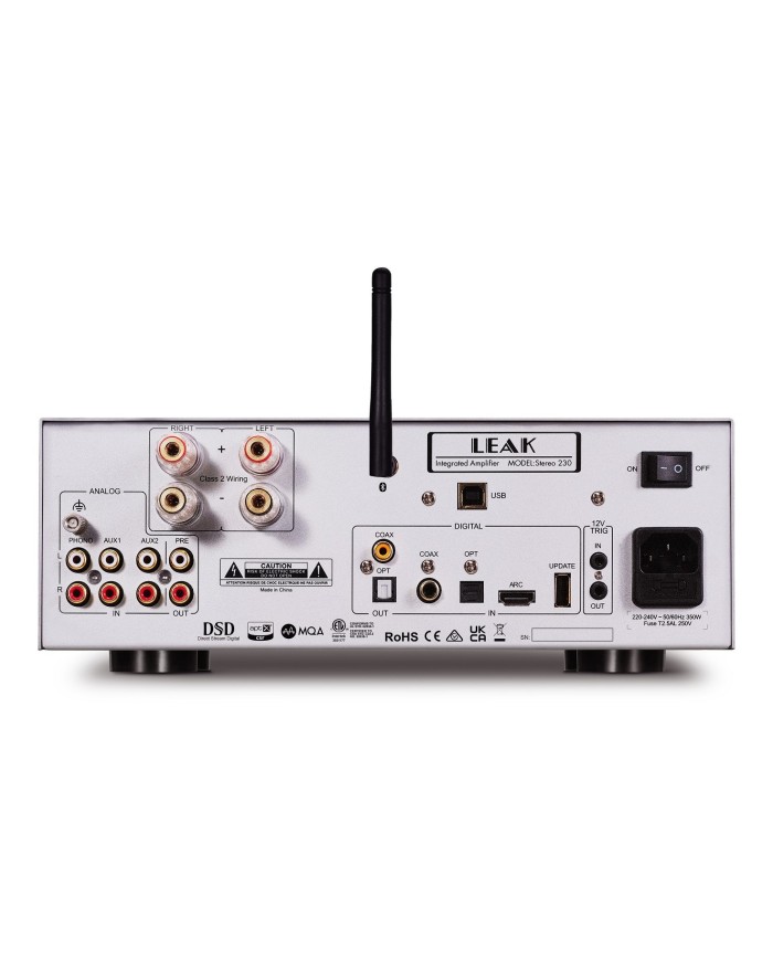 Amplificatore integratAO stereo con DAC  Leak Stereo 230  Silver