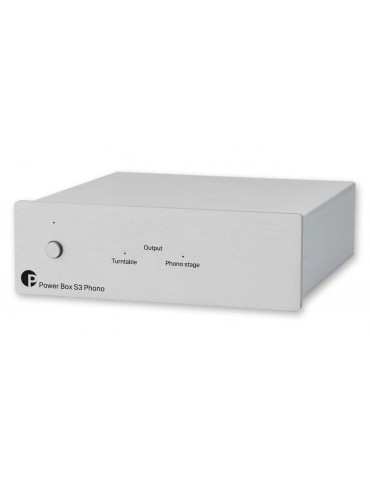 Pro-Ject Power Box S3 Phono  Alimentatore lineare per giradischi e pre phono  Silver