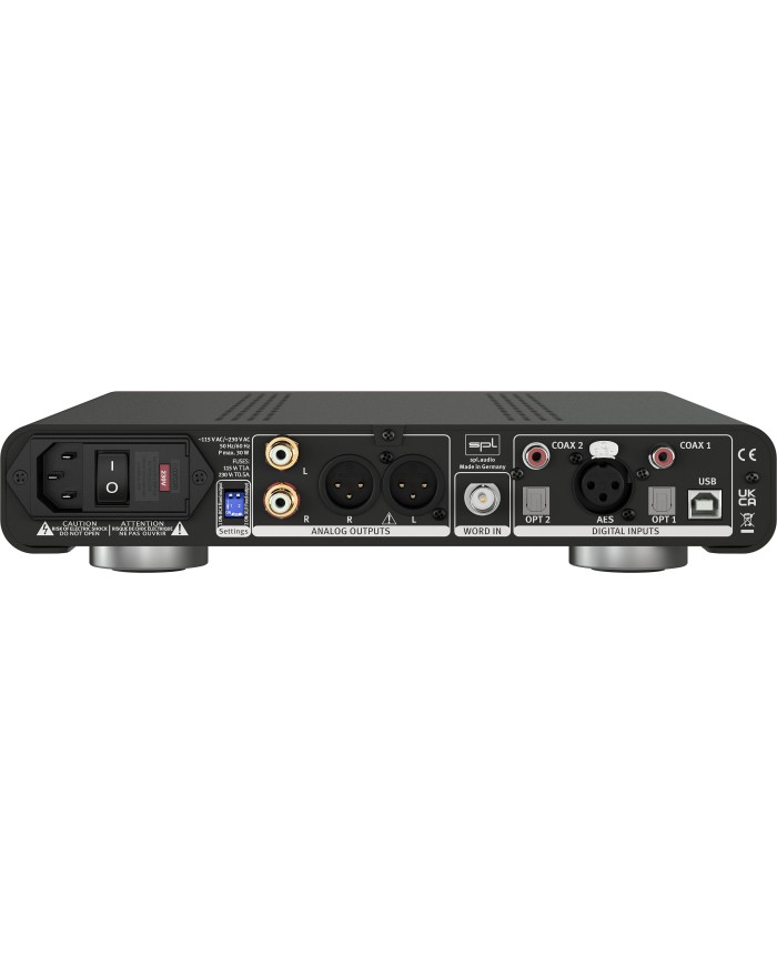 Preamplificatore digitale e DAC tecnologia VOLTAiR  SPL Diamond  Silver