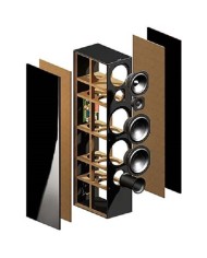 Coppia diffusori da pavimento a 3 vie  Indiana Line Tesi 661B  Bianco