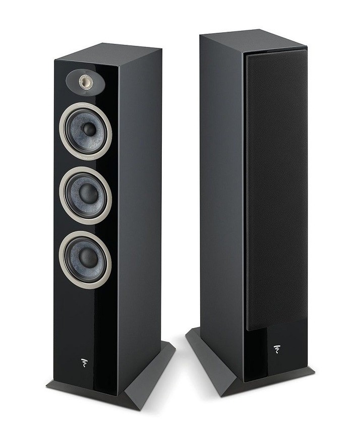 Coppia diffusori da pavimento a 3 vie  Focal Theva N.2  Nero Lucido