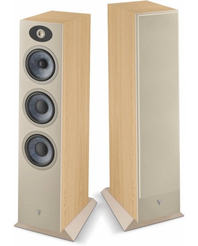 Coppia diffusori da pavimento a 3 vie  Focal Theva N.3  Legno Chiaro