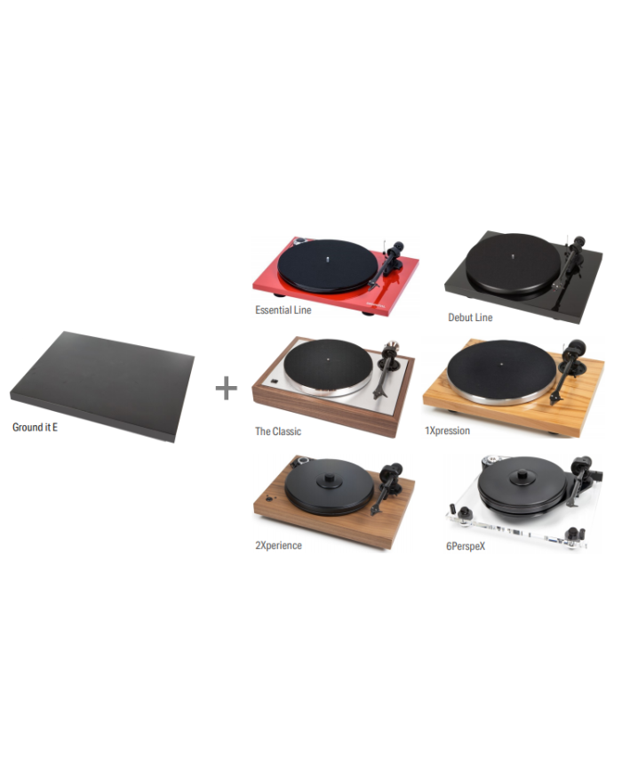 PRO-JECT GROUND IT E BASE ANTIRISONANTE PER GIRADISCHI NUOVA