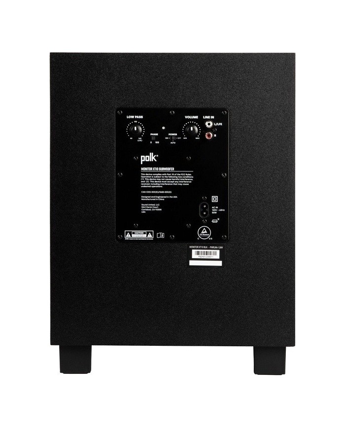 "Subwoofer attivo da 100W con woofer da 10""  Polk Audio MXT 10 sub"