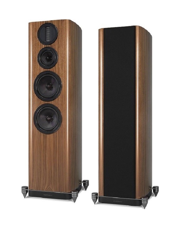 Diffusori da pavimento a 3 vie in bass reflex  Wharfedale Aura 4  Noce