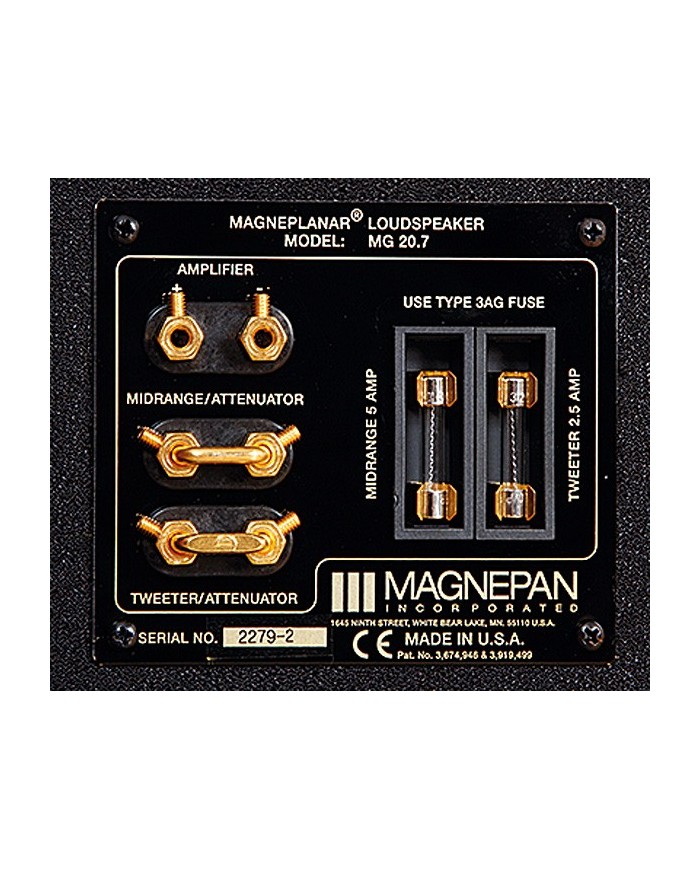 Diffusore a 3 vie ibrido magnetico planare  Magnepan 20.7