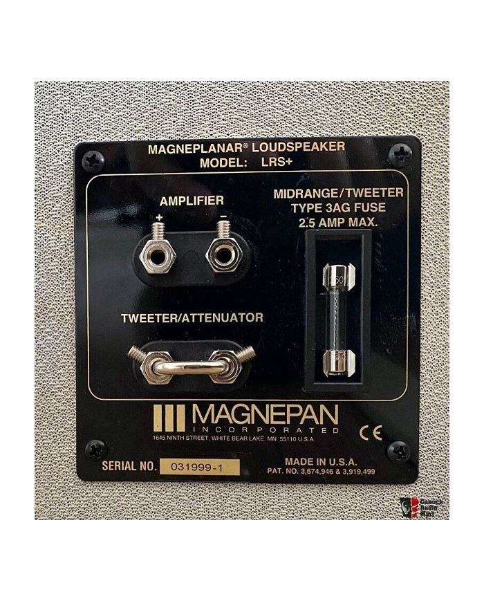 Diffusore planare a 2 vie quasi Ribbon  Magnepan LRS+  Bianco