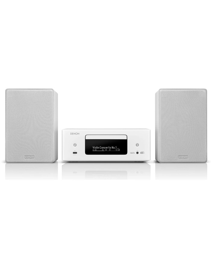 Sistema hi-fi compatto  Denon Ceol N12 e diffusori Denon SC-N10  Bianco