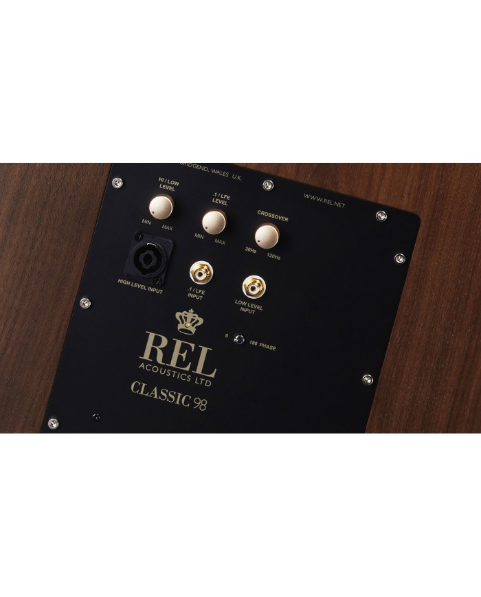 Subwoofer in cassa chiusa in classe D  REL Acoustics Classic 98  Noce