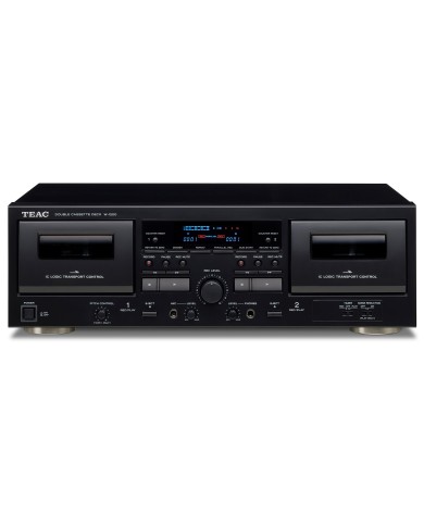 Lettore e registratore a doppia cassetta  Teac W-1200-B  Nero