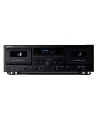 Lettore e registratore a doppia cassetta  Teac W-1200-B  Nero