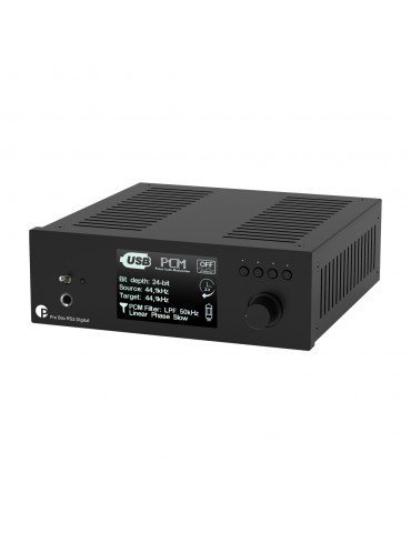 Pro-Ject Audio DAC Box RS2 nero convertitore DAC con stadio di uscita a valvole e decodifica MQA