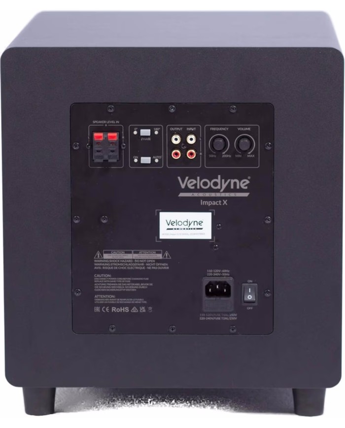 "Subwoofer attivo in classe D cono da 12""  Velodyne Impact X 12  Nero"