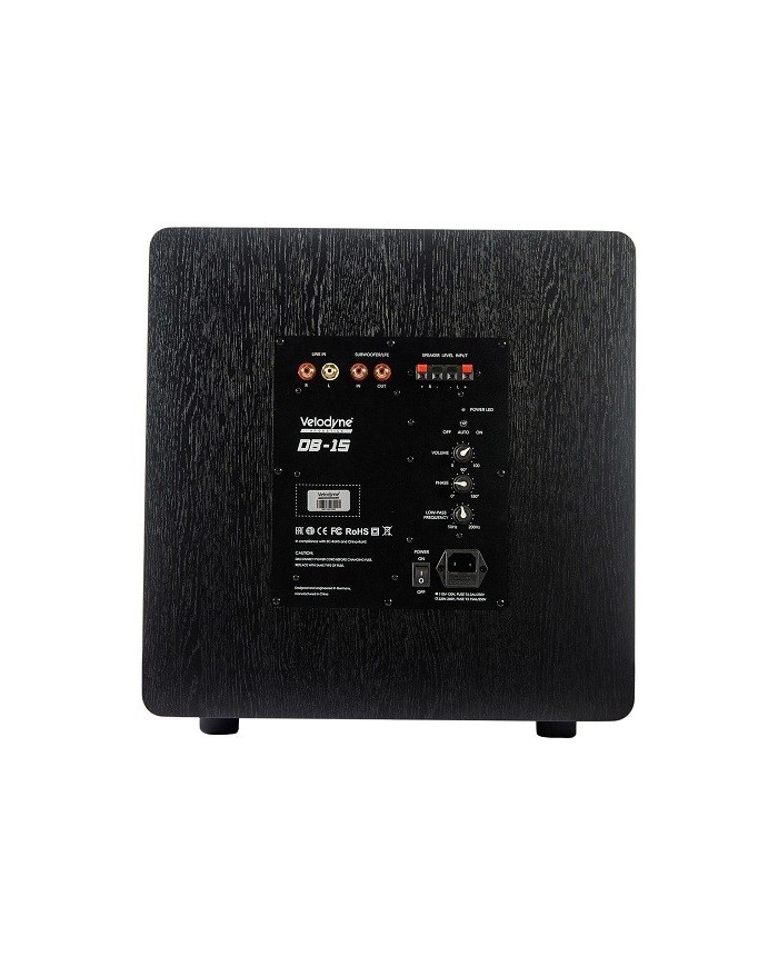 Subwoofer attivo a cassa chiusa  Velodyne DEEP BLUE DB-15  Vinile Nero