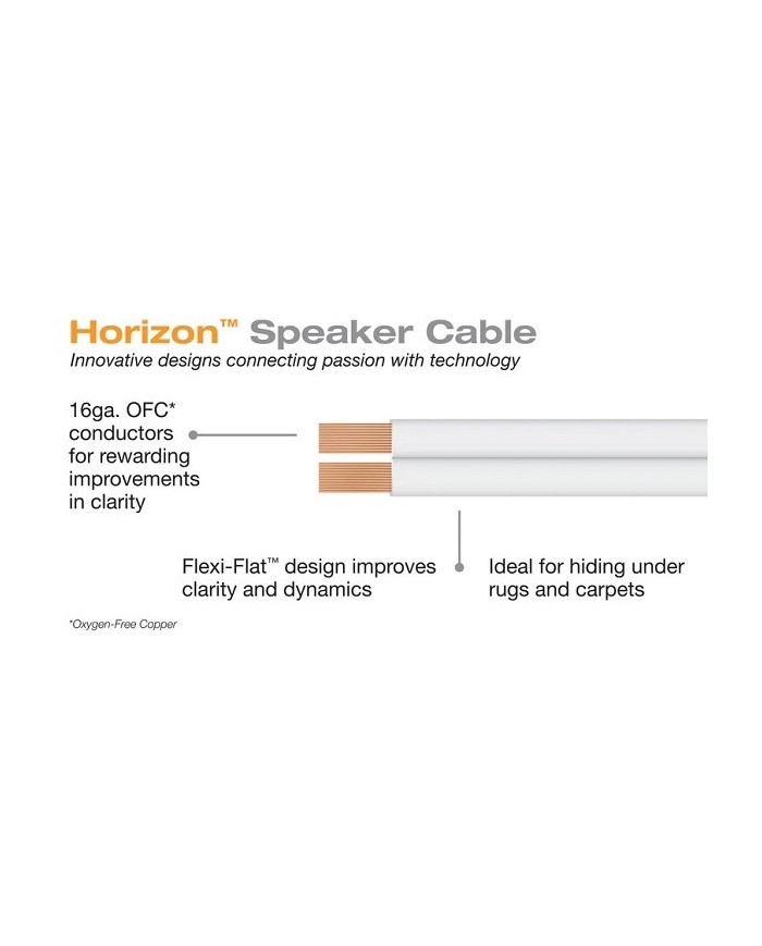 Cavo diffusori piatto terminato banana o forcella  Wireworld HORIZON