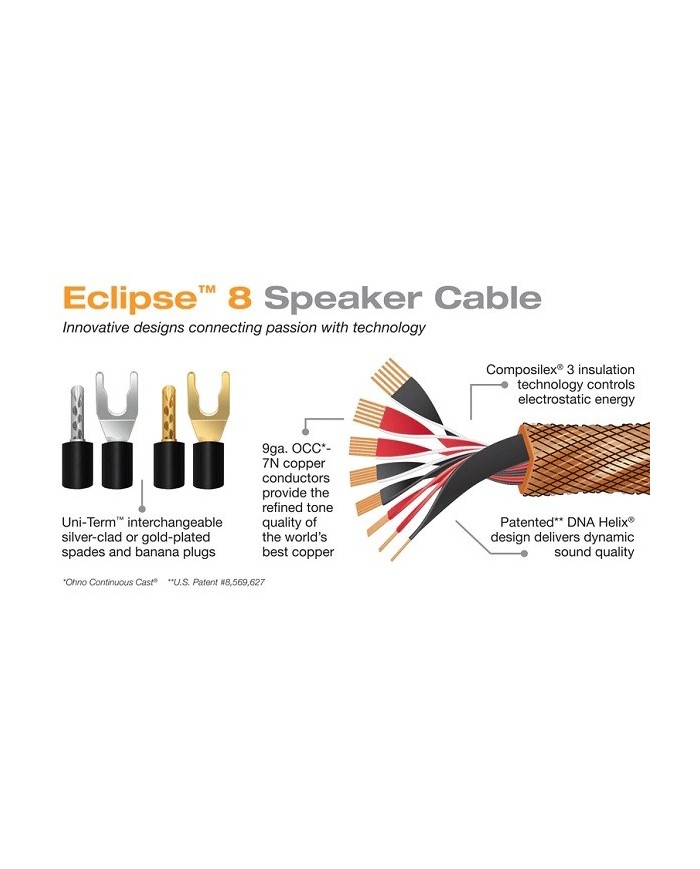 Cavo diffusori terminato banana o forcella  Wireworld ECLIPSE 8 BIWIRE