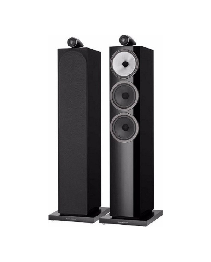 Coppia diffusori da pavimento a 3 vie bass reflex  B&W 703 S3   Nero