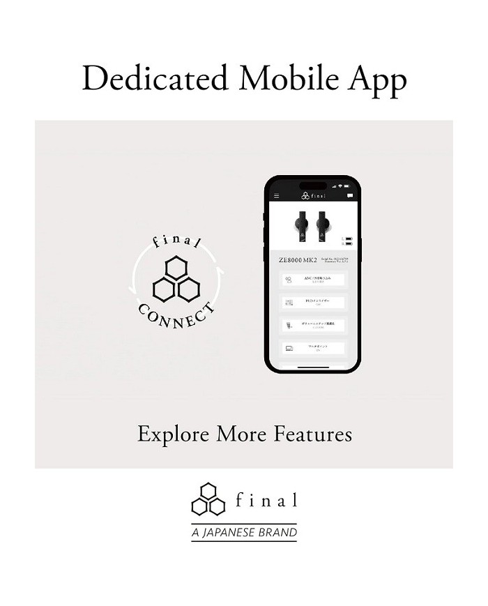 Cuffia In Ear Wireless noise cancelling  Final Audio ZE8000 MK2 Nera