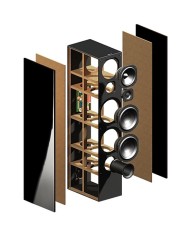 Diffusori da pavimento a 3 vie Indiana Line Tesi 6 nuova serie Black