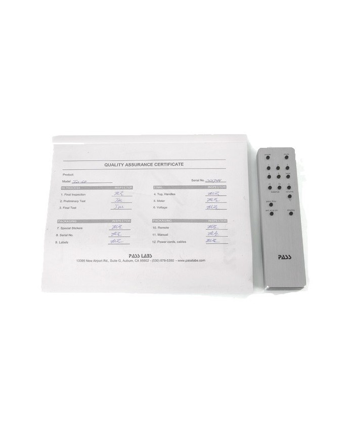 Amplificatore Integrato stereo primi 30W in classe A PASS INT 60 Silver