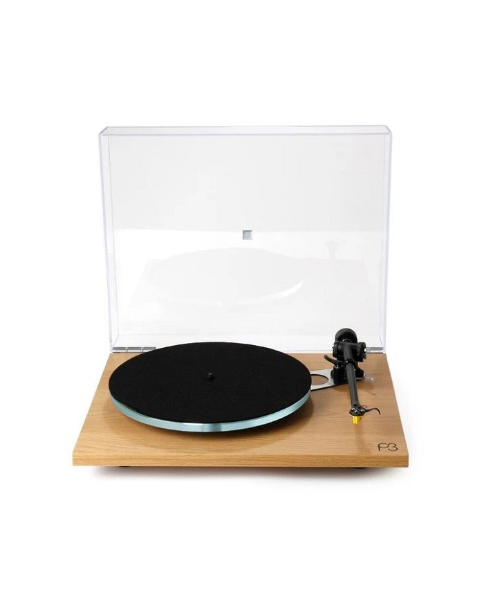 Giradischi con trazione a cinghia e motore 24v Rega Planar 3 Light Oak