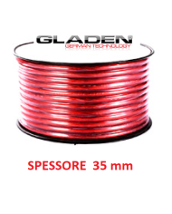GLADEN C_PL 35mm RED CAVO ALIMENTAZIONE IN RAME PURO PREZZO A ML