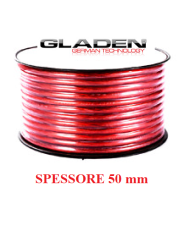 GLADEN C_PL 50mm RED CAVO ALIMENTAZIONE IN RAME PURO PREZZO A ML
