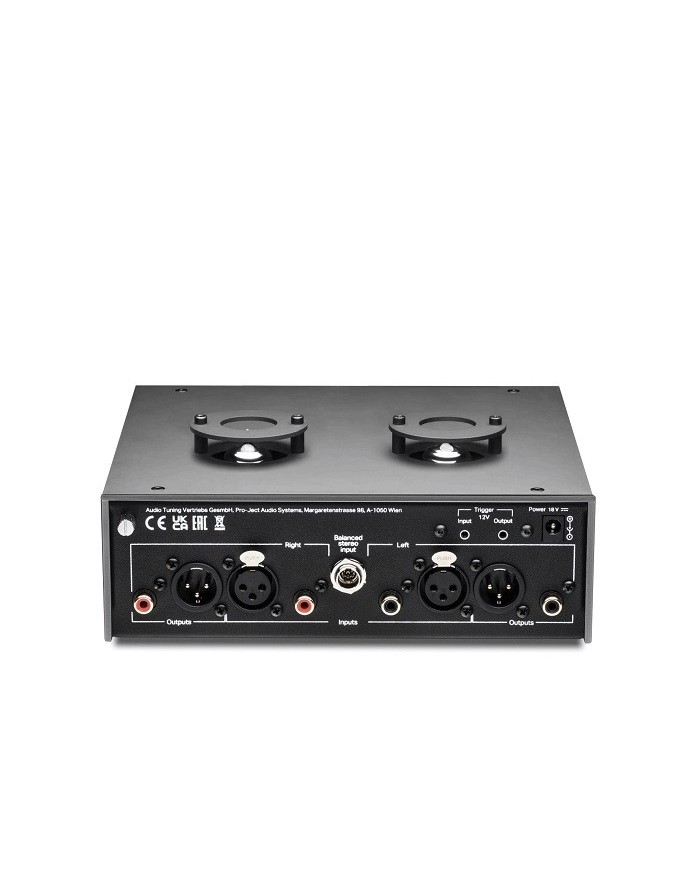 Stadio Phono valvolare MM MC Dual Mono Pro-Ject Tube Box DS3 B Nero