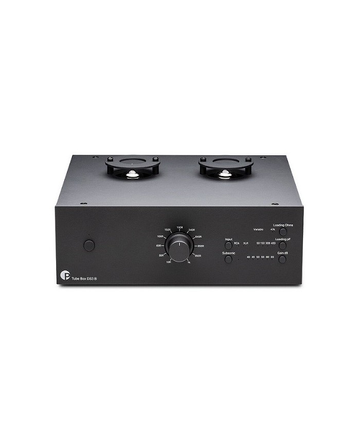Stadio Phono valvolare MM MC Dual Mono Pro-Ject Tube Box DS3 B Nero