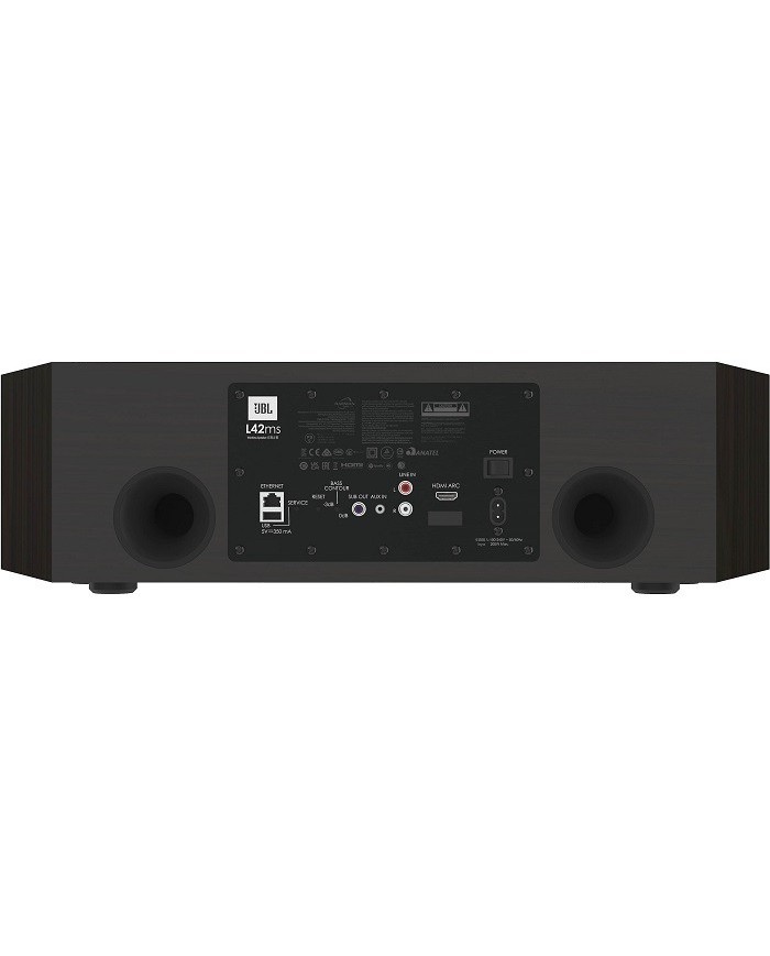 Sistema hi-fi integrato con DAC WIFI streamer JBL L42ms Legno Noce Nero