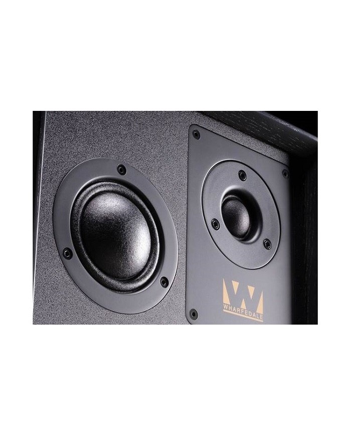 Wharfedale Super Denton Diffusore bookshelf a 3 vie Heritage Black Oak