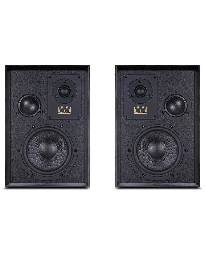 Wharfedale Super Denton Diffusore bookshelf a 3 vie Heritage Black Oak